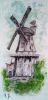 Die alte Windmühle - Acryl auf Leinwand - 40 x 80 cm